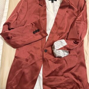 Banana Republic Rust Satin Blazer